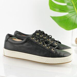 Sperry Womens Anchor Plushwave Sneaker Size 11 Black Leather Lace Up Shoes Low